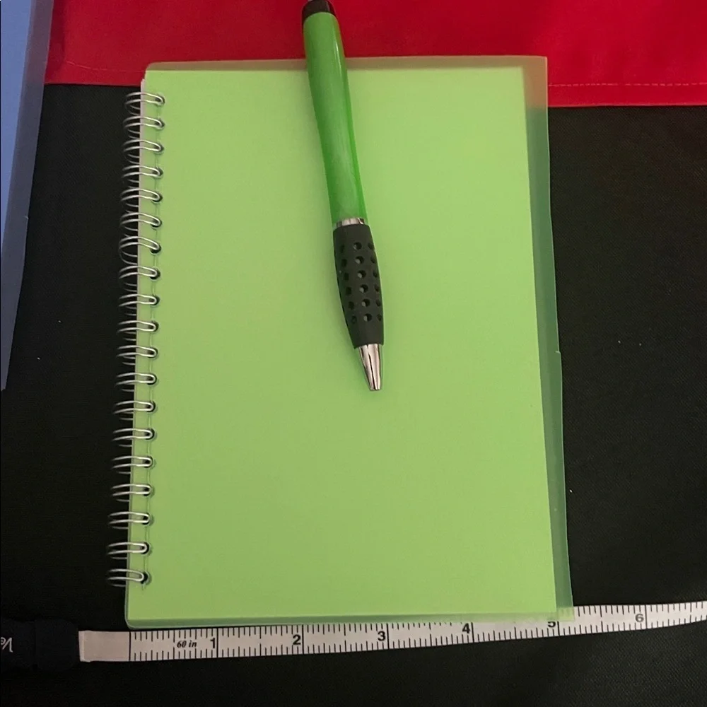 Colorful Spiral Notebooks with Pens, 4 Notepads. 6.5”x 4.5”size